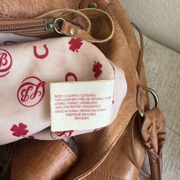 Lucky Brand Hobo Bag with Tassels and Snap Closure - Picture 7 of 7